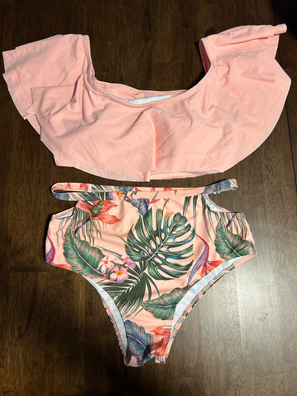 PatPat Pink Tropical Bikini